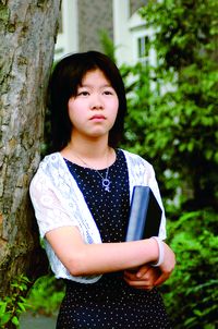 girl in forest