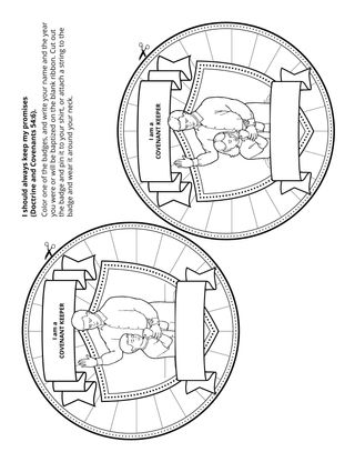 activity page: a covenant is a promise between me and God
