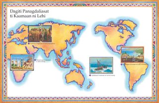 map, travels of Lehi’s family