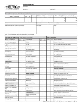 teaching record front