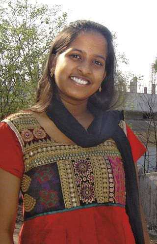 A young woman from India.