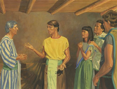 Alma the Younger speaking to his father