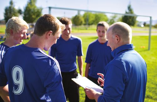 players and coach