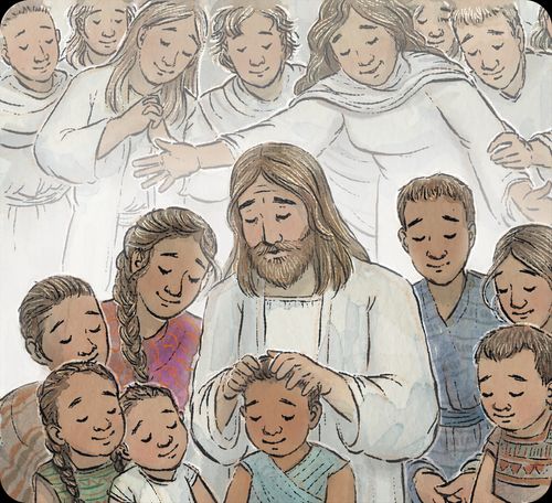 Jesus blessing children