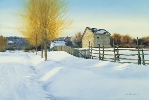 Winter at Liberty Jail, by Al Rounds