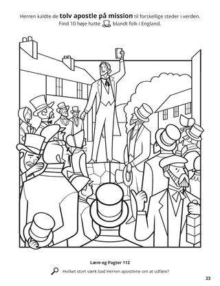 The Apostles Preached the Gospel to All Nations coloring page