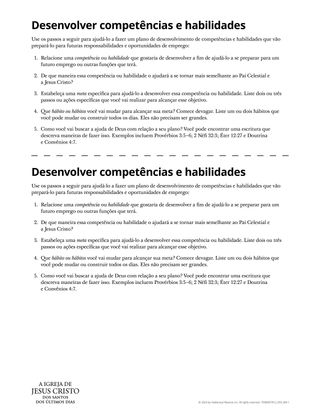 Desenvolver competências e habilidades