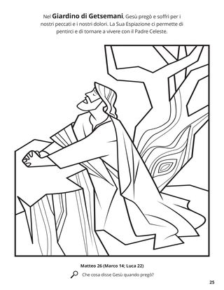 Gethsemane coloring page