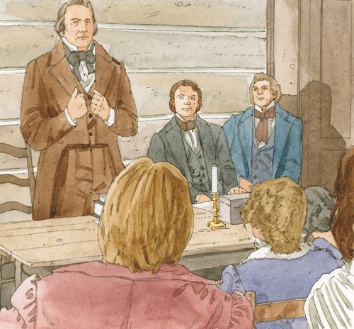 Brigham Young taking charge while Joseph was in Jail. Meeting to inform the Saints to prepare to leave Missouri. Chapter 47-1