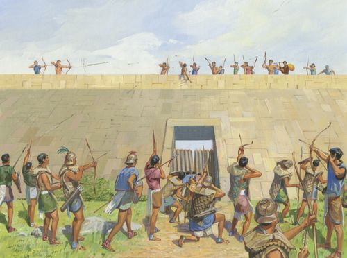 fighting at city wall