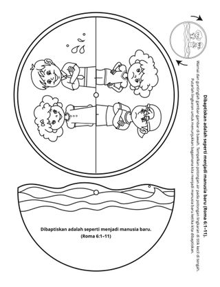 halaman kegiatan: dibaptiskan adalah seperti menjadi orang baru