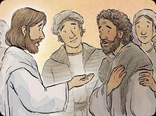 Illustrations of scenes from the New Testament.