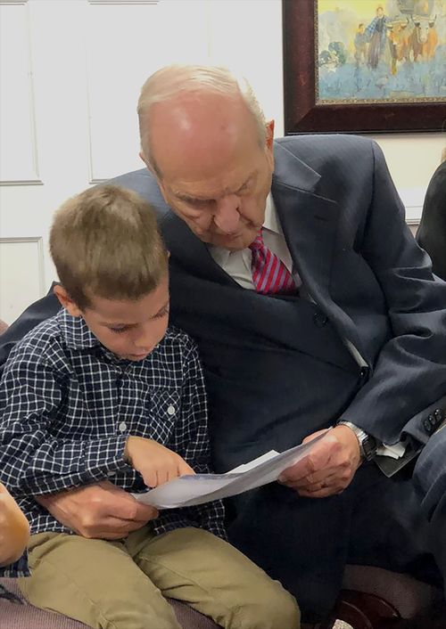 President Nelson with grandson