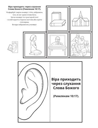 творча сторінка: віра приходить через почуте слово Бога