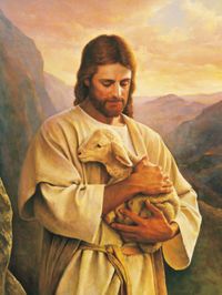 Jesus Carrying a Lost Lamb