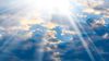 light rays coming through clouds