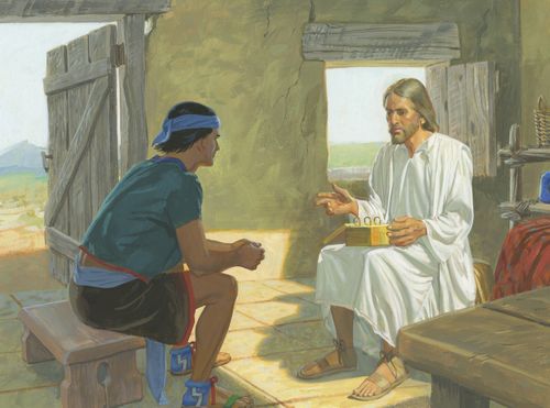 Christ talking to Nephi