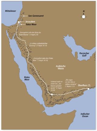 Landkarte vom Nahen Osten