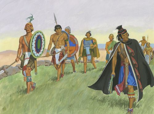 Lamanites preparing to fight