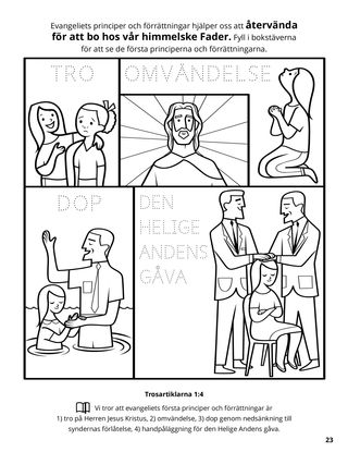 Fourth Article of Faith coloring page