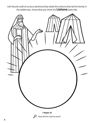 The Liahona coloring page