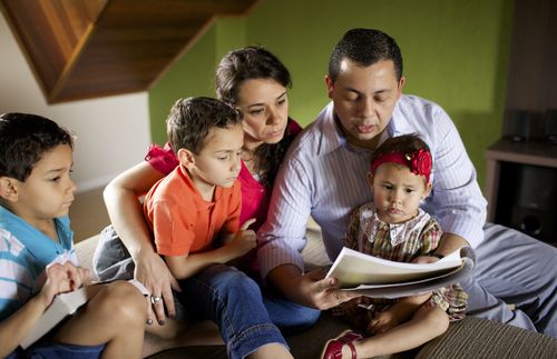 family reading