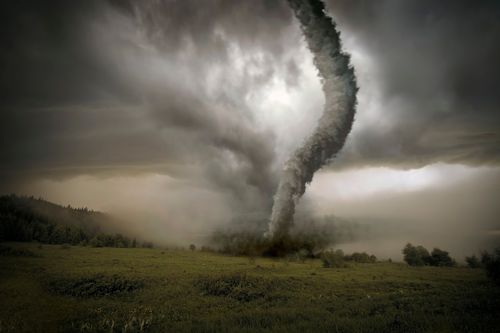 illustration of tornado