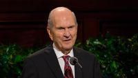 Russell M. Nelson speaking at pulpit