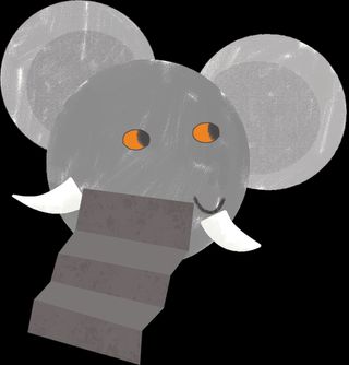 Elephant paper craft