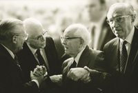 Presidente Spencer W. Kimball com o Presidente Gordon B. Hinckley