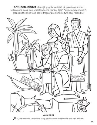 The Anti-Nephi-Lehies Buried Their Weapons coloring page