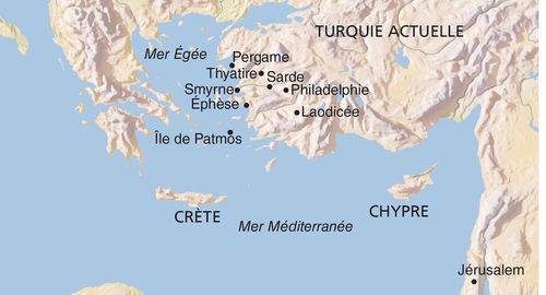 carte, est de la Méditerranée