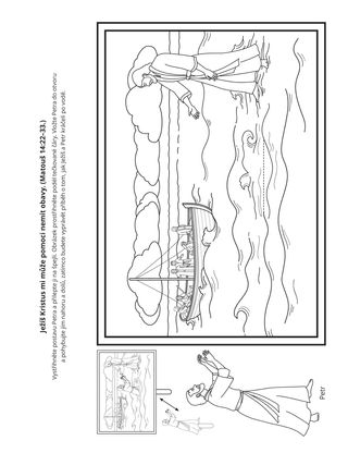 stránka s činnostmi: Ježíš mi může pomoci nebát se