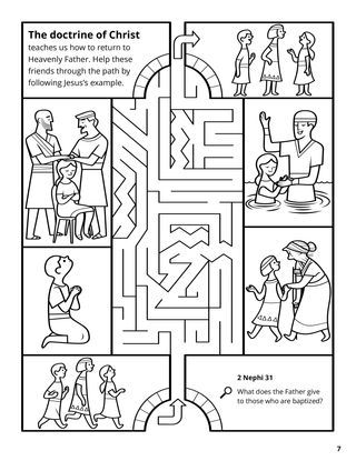 The Doctrine of Christ coloring page