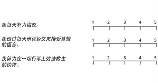 用1到5分来为每一项陈述评分