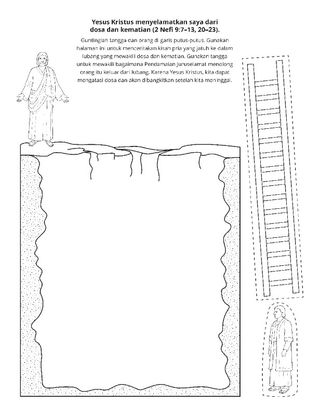 halaman kegiatan: Yesus Kristus menyelamatkan kita dari dosa dan kematian