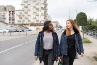 two youth walking