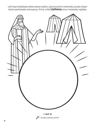 The Liahona coloring page