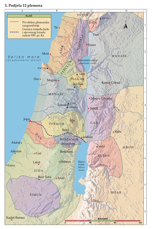 Biblijska zemljopisna karta 3