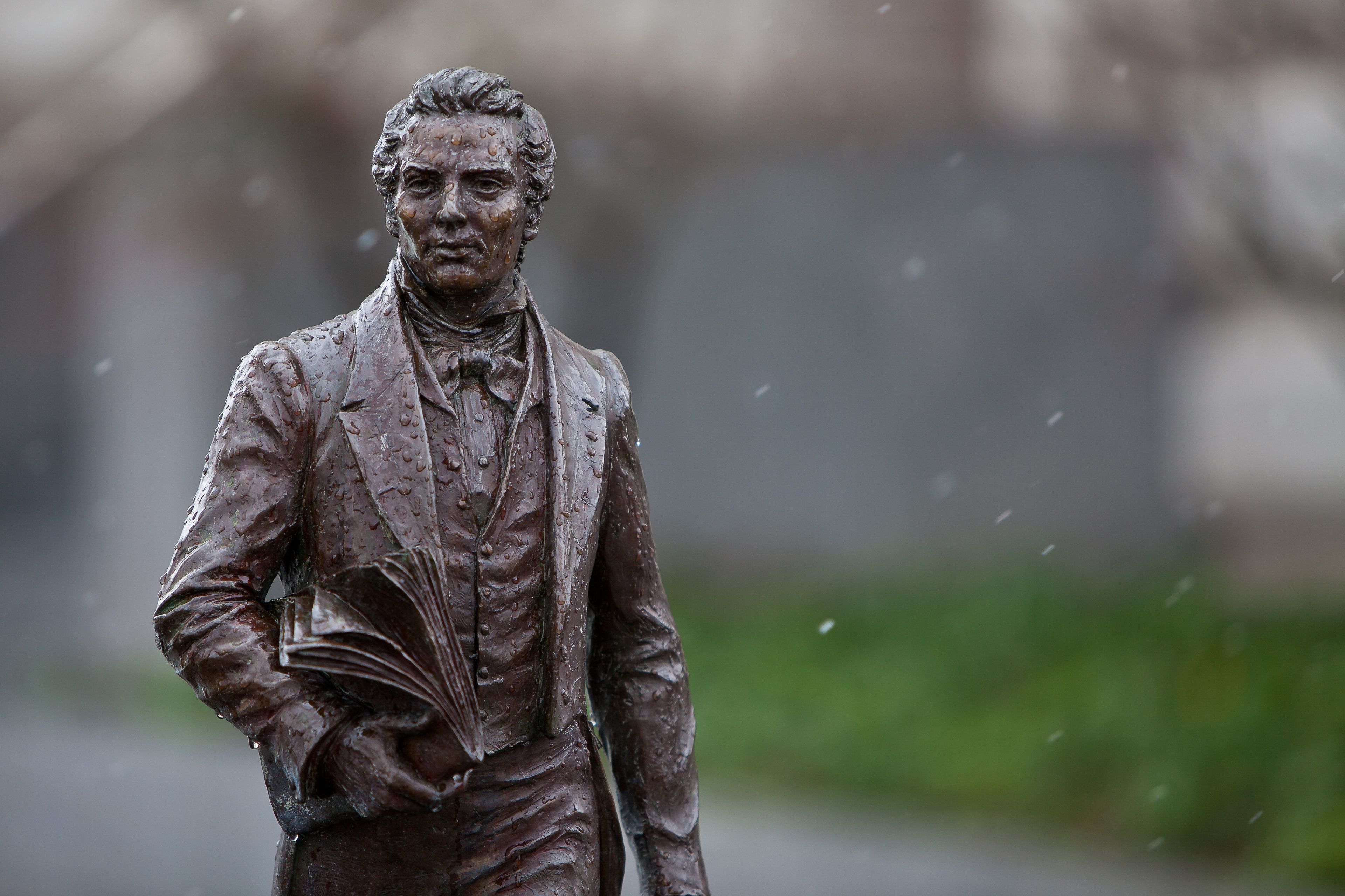 Estátua de Joseph Smith que se encontra na Praça do Templo em Salt Lake City.