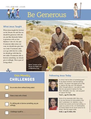 Following Jesus: Be Generous