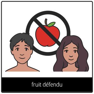 Symbole de l’Évangile pour « fruit défendu »