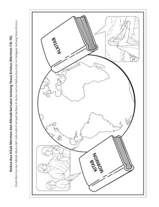 halaman aktiviti: Kitab Mormon dan Alkitab bersaksi tentang Juruselamat