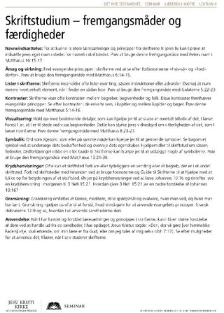 handout, scripture study methods and skills