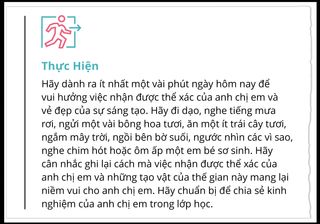 phần sinh hoạt hành động của bài học 4