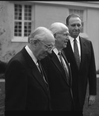 I presidenti Benson, Hinckley e Monson
