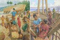 Nephi building ship