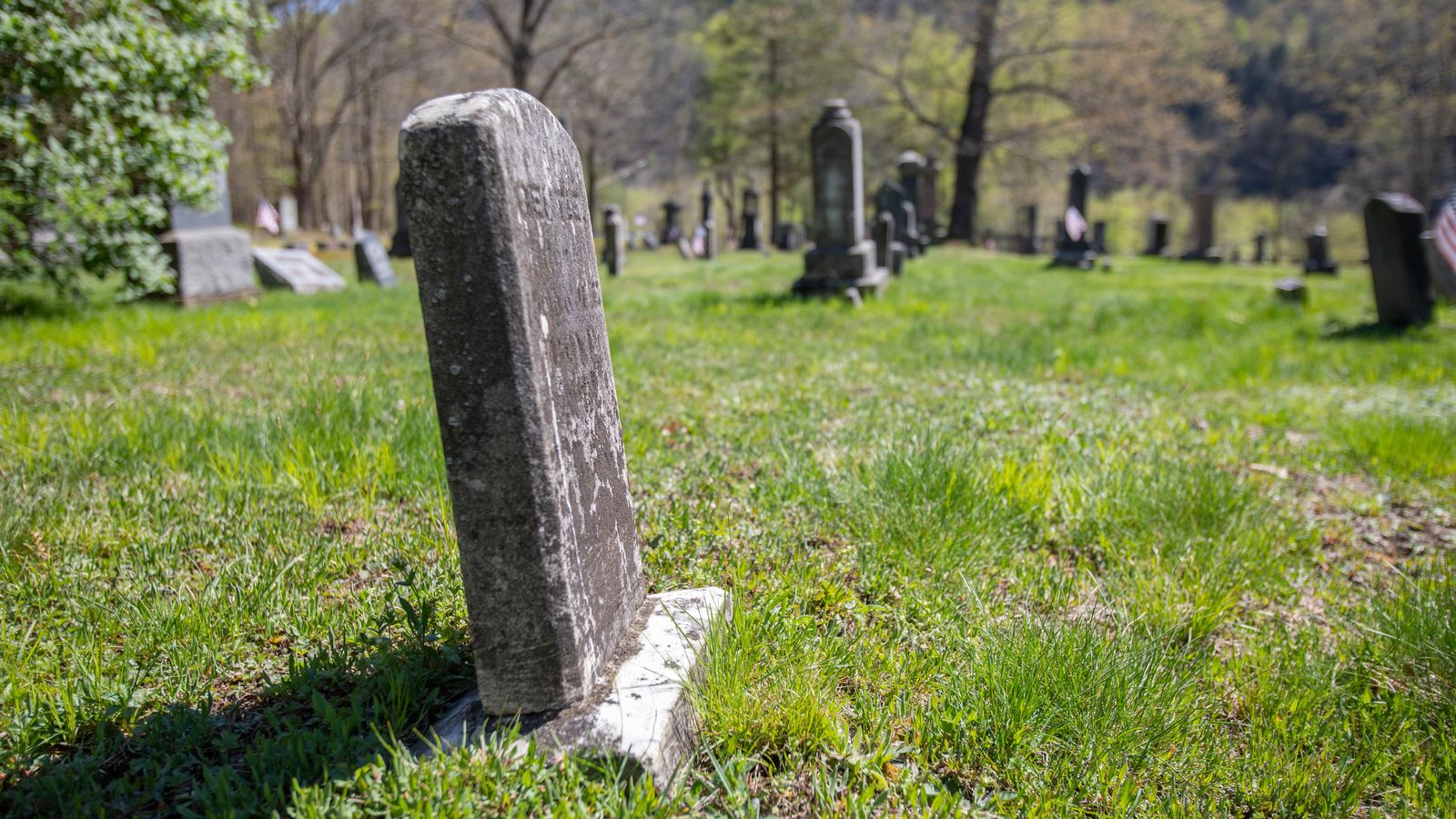 This headstone sits in the McKune cemetery near the Smith frame home at the Priesthood Restoration Site in Susquehanna, Pennsylvania. Photo taken May 2022.