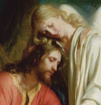 Christ and angel