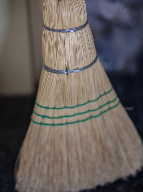 A broom in a room at Cove Fort, Utah.